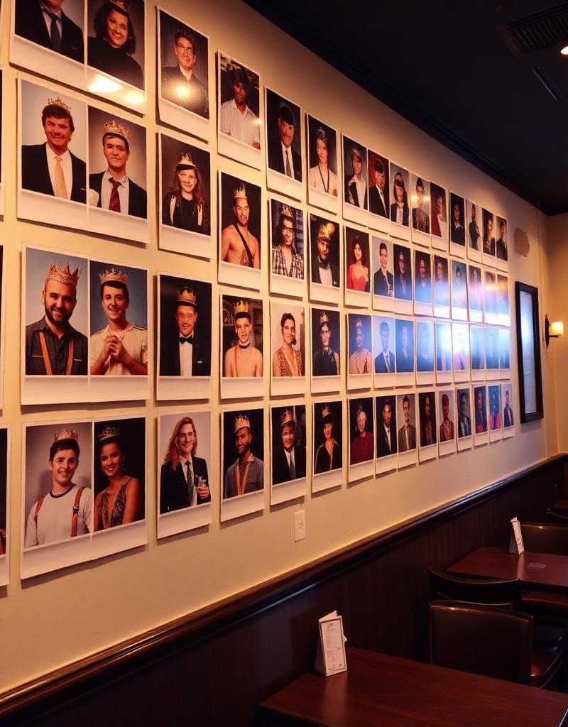 Wall of Fame with photos of past Kebab Kings